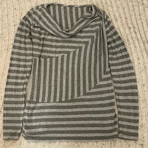Liz Lange Maternity grey striped shirt,‎ size small